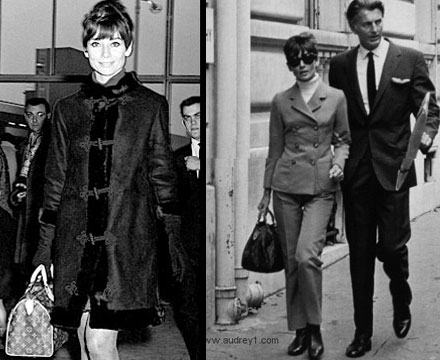 Flash back Friday: Audrey Hepburn and her LV monogrammed speedy 25